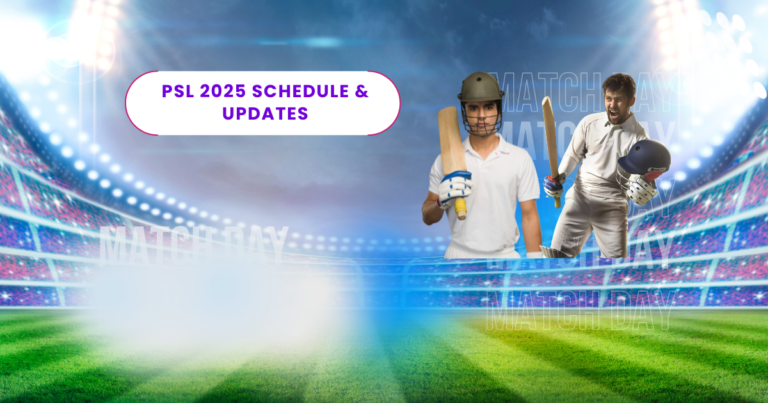 PSL 2025 Schedule